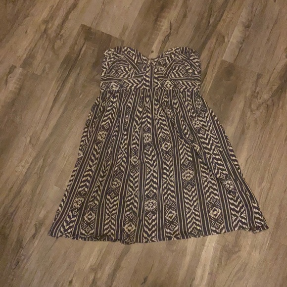 Billabong Aztec Dress - Gray & Light Gray - Picture 1 of 6